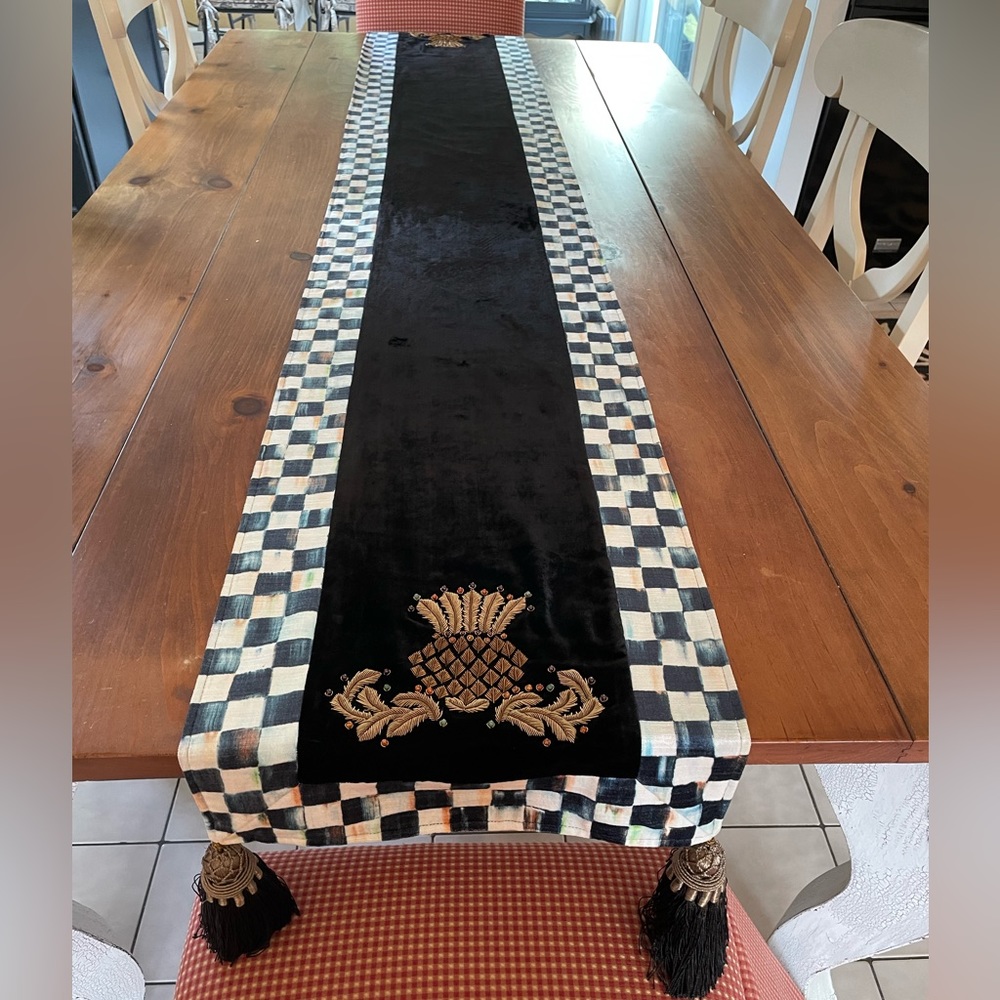 Rare vintage Mackenzie-Child’s velvet runner